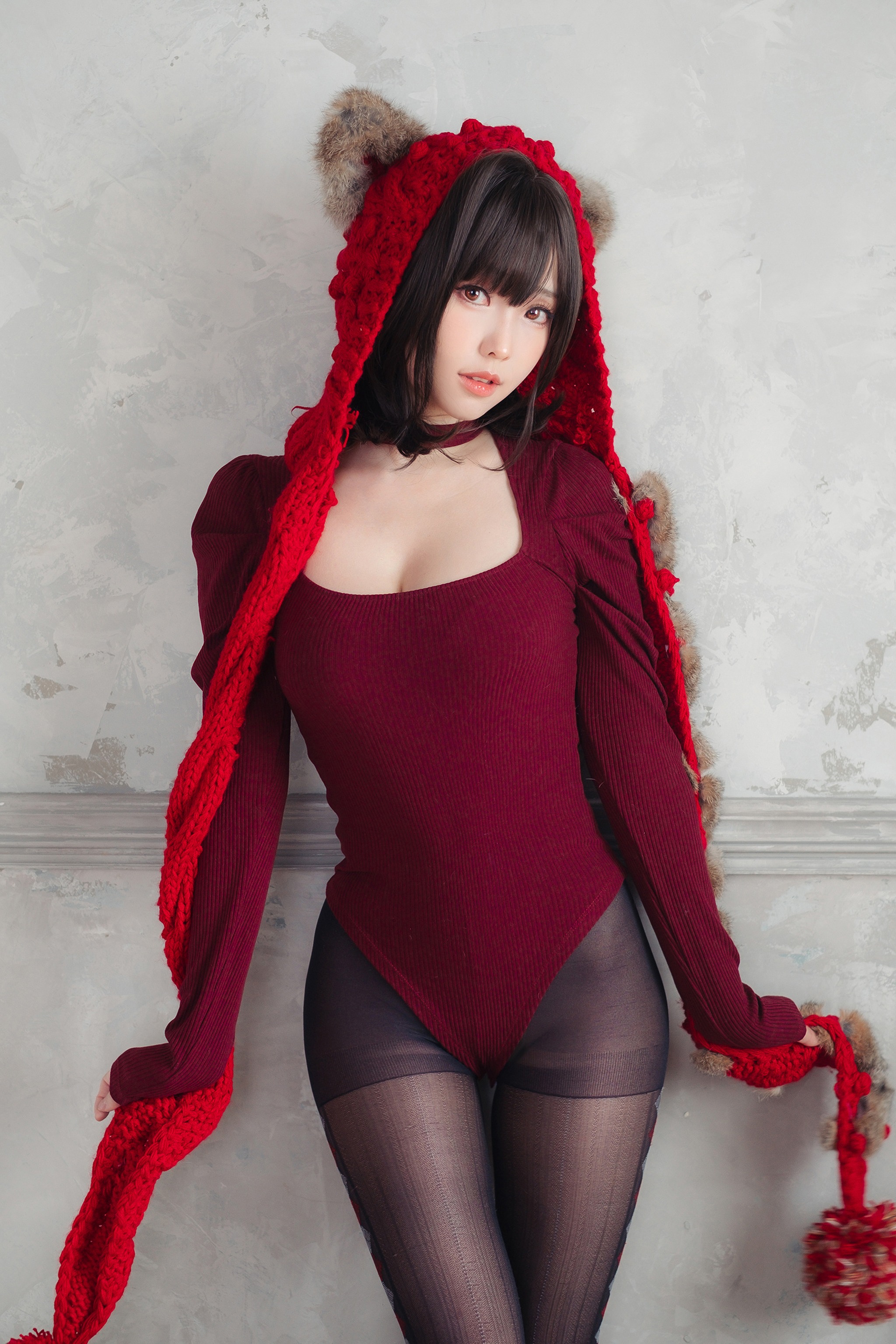 图片[1]-ElyEE子 – NO.158 红色 KNITTING[52P]-XikXak